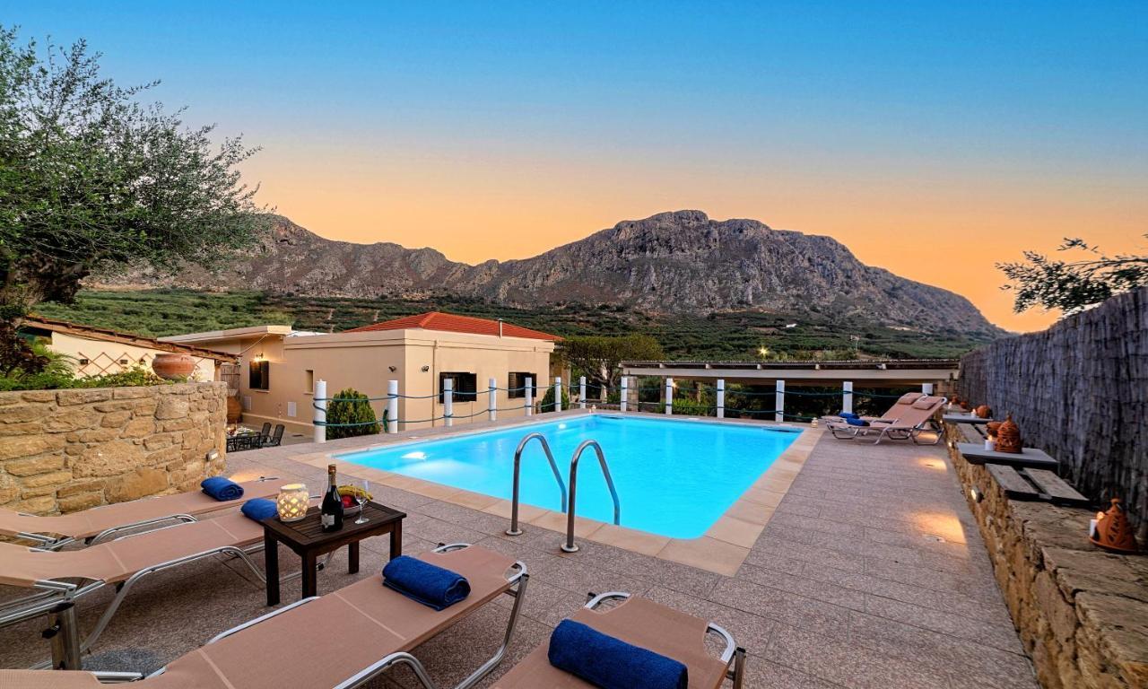 Cretan Kera Villa Heated Pool Exterior foto